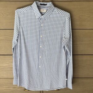 7 Diamonds Light Blue Gingham Button-Down Shirt - Unbranded